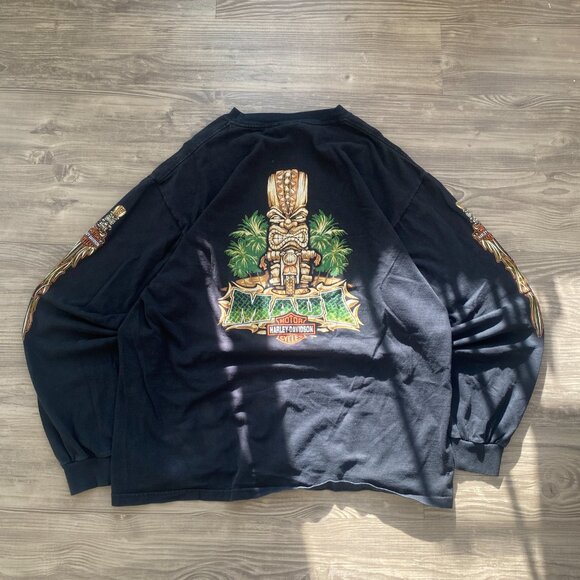 Vintage Maui Graphic Harley-Davidson  T-Shirt - Picture 3 of 5